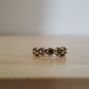 Green & Gold-Tone Ring